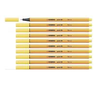 Stabilo 88/44 - Stylo Fineliner Pointe 88 - Jaune - Paquet De 10 Pcs