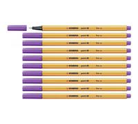 Stabilo 88/55 - Stylo Fineliner Point 88 - Violet - Paquet De 10 Pcs
