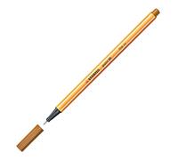 STABILO 88/89 Stylo feutre pointe fine point, Ocre foncé, 1 stylo-feutre