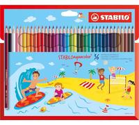 Stabilo Aquacolor, 36 pièce(s), Fixé, Multi, Enfant, Garçon-Fille, Multicolore