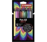 STABILO Pen 68 ARTY stylo-feutre Multicolore 12 pièce(s)