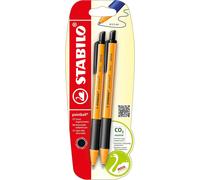 Stabilo B-43718-10 Pack Of 2 Retractable Ballpoint Pens Multi-Coloured