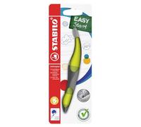 STABILO Stylo roller EASYoriginal ergonomique pour gaucher, rechargeable, 3 recharges, Lime/vert