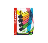 Stabilo Blister 4 Surligneurs Boss Original - Jaune + Orange + Rose + Vert