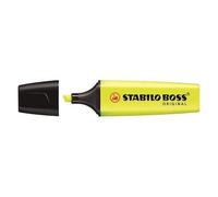 STABILO Boîte 10 Surligneurs Encre Boss Original - jaune
