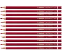 Stabilo Boîtier de 12 crayons de couleur fins Original (Rouge)