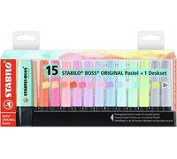 Stabilo Boss 70 Pack de 15 Marqueurs Fluo