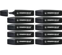 STABILO Marqueurs BOSS ORIGINAL – lot de 10 – noir
