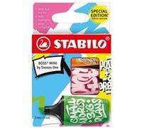 STABILO BOSS MINI by Snooze One marqueur 3 pièce(s) Vert, Orange, Rose G