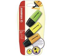 STABILO-bOSS mINI-lot de 3-jaune/vert/orange-surligneur - 5 pièces