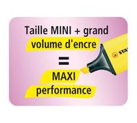 Stabilo Boss Mini - Lot De 3 Surligneurs - Jaune + Vert + Orange