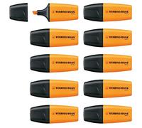 STABILO Surligneur BOSS MINI – Lot de 10 – Orange