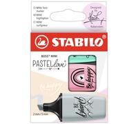 Stabilo Surligneur Boss Mini Pastellove 2.0,Étui Carton De 3