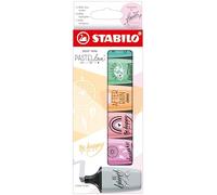 Surligneurs - Stabilo Boss Mini - Couleurs Pastels - 6 Teintes - Pointe Biseuatée