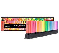 STABILO BOSS ORIGINAL ARTY - Surligneur - Set de bureau x 23 surligneurs Pastel et fluo - Gamme ARTY