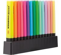 STABILO BOSS ORIGINAL Lot de 15 surligneurs couleurs fluo et pastel