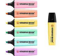 Stabilo Boss Original - lot de 7 surligneurs de couleur pastel