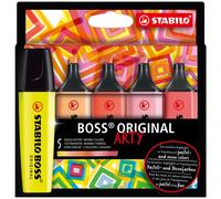 Stabilo Boss Original Marqueur 5 Pièce(S) Pointe Biseautée Multicolore