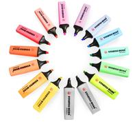 STABILO BOSS Original Marqueurs Pastels Ensemble De 15 Couleurs Comprend Du Gris