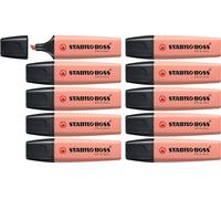 STABILO Surligneur BOSS ORIGINAL NatureCOLORS – lot x10 – orange rouille