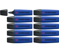 STABILO Surligneur BOSS ORIGINAL NatureCOLORS Wildflower Edition – lot de 10, bleu chardon