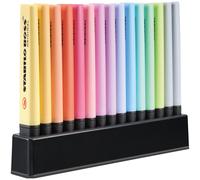 STABILO BOSS ORIGINAL Pastel Lot de surligneurs - 15 pièces pour tableaux blancs avec 14 couleurs assorties