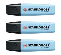 Stabilo Boss Original Pastel Marqueur Pointe Biseautée Bleu