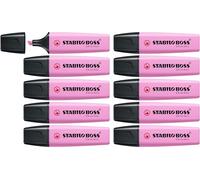 STABILO BOSS ORIGINAL Pastel - Surligneur - Lot x 10 surligneurs - mauve givré