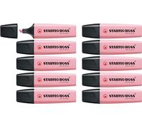 STABILO BOSS ORIGINAL Pastel - Surligneur - Lot x 10 surligneurs - Soupçon de rose