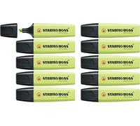 STABILO BOSS ORIGINAL Pastel - Surligneur - Lot x 10 surligneurs- zeste de citron vert