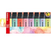 STABILO BOSS ORIGINAL Pastel - Surligneur- Pochette x 8 surligneurs pastel- Coloris assortis