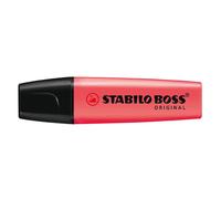 STABILO BOSS ORIGINAL - Surligneur - Lot x 10 surligneurs fluo - Rouge