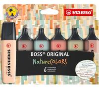 STABILO BOSS ORIGINAL Surligneur Lot 6 Surligneurs Original Stabilo Pastel Fluo