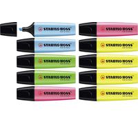 STABILO BOSS ORIGINAL Surligneur Lot 6 Surligneurs Original Stabilo Pastel Fluo