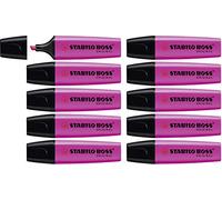 STABILO BOSS ORIGINAL - Surligneur - Lot x 10 surligneurs fluo - Lilas