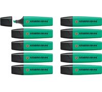 STABILO BOSS ORIGINAL - Surligneur - Lot x 10 surligneurs fluo - Turquoise