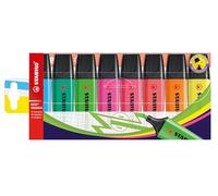 STABILO BOSS ORIGINAL - Surligneur -Pochette x 8 surligneurs fluo - Coloris assortis