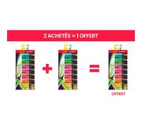 STABILO BOSS ORIGINAL Surligneur pointe biseautée 2 et 5 mm - Pochette de 8 coloris assortis fluo - Offre 2 achetés = 1 offert