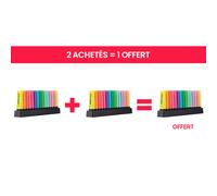 STABILO BOSS ORIGINAL - Surligneur pointe biseautée 2 et 5 mm - Set de bureau de 15 coloris assortis fluo et pastel - Offre 2 achetés = 1 offert