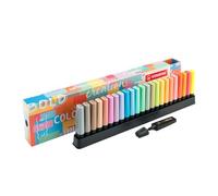 STABILO - BOSS ORIGINAL, Surligneur, Set de Bureau et 24 Surligneurs Pastel et Fluo, Dont 1 Marqueur Noir