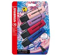 STABILO BOSS ORIGINAL Wildflower NatureCOLORS Lot de 4 surligneurs