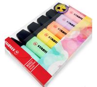 STABILO Boss Pastel Surligneur Original Marqueur Stylos - Set 6 IN Pratique Étui