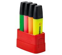 Stabilo Boss Surligneur Lot de 4 couleurs assorties (Import Royaume Uni)