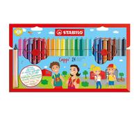 STABILO Cappi Feutre Marqueurs Trousse De 24 Couleurs Assorties