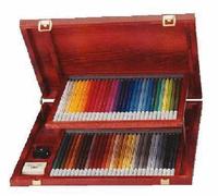 Stabilo Carbothello Coffret Bois De 60 Crayons + 1 Taille Crayon + 1 Estompe + 1 Gomme
