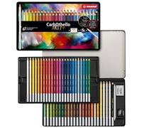 STABILO CarbOthello - Crayon de couleur - Boîte métal x 48 crayons pastel - Gamme ARTY+