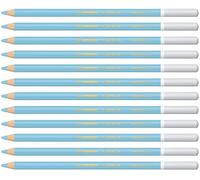 STABILO Crayons de couleur CarbOthello Lot de 12, pastel fusain Bleu gris clair (1400/435)