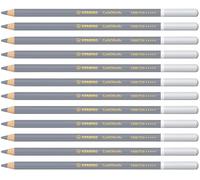 STABILO – Crayon de couleur CarbOthello – Pastel fusain Lot de 12 – Gris de Payne clair (1400/724)