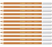 STABILO CarbOthello - Crayon de couleur - Lot x 12 crayons pastel fusain - Ocre brûlé (1400/620)