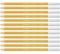 STABILO CarbOthello - Crayon de couleur - Lot x 12 crayons pastel fusain - Ocre d'Orient (1400/690)